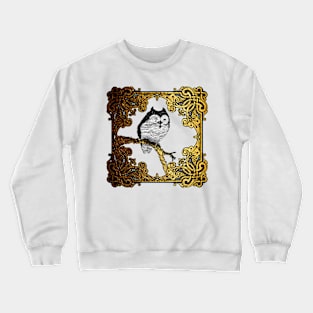 Owly in gold. Crewneck Sweatshirt